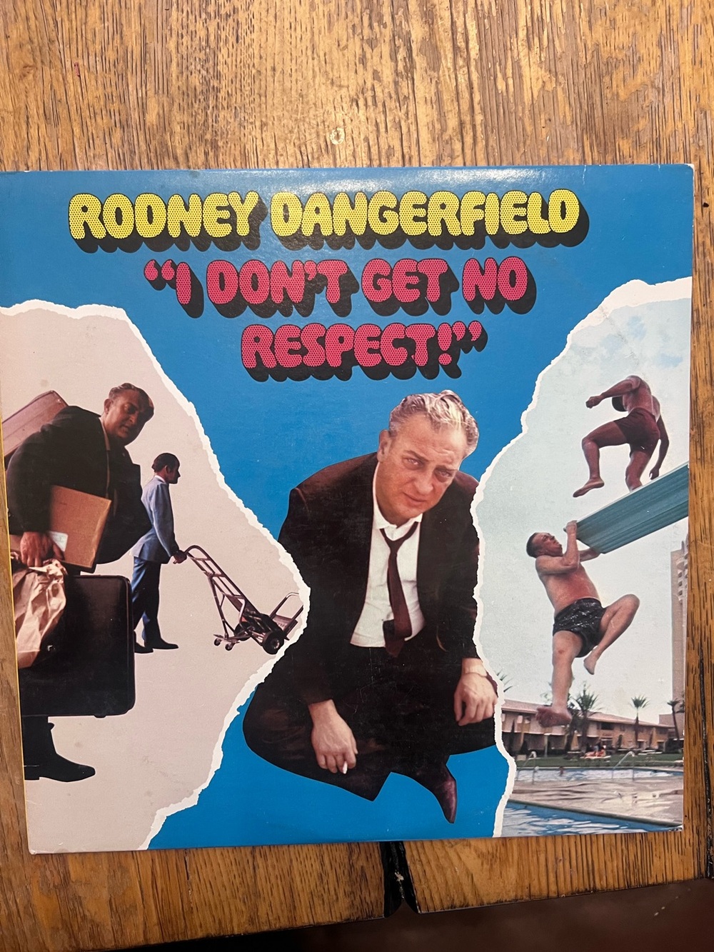 Rooney Dangerfield "I Don't Get No Respect!" Vinyl Album - Blue & Pink Cover